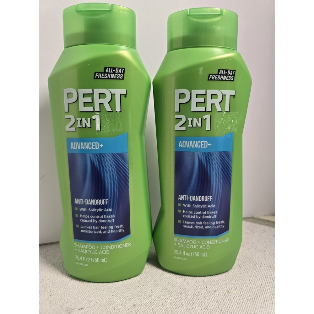Pert 2in1 Advanced+ Anti-Dandruff Shampoo Conditioner 25.4oz (2 Pack)